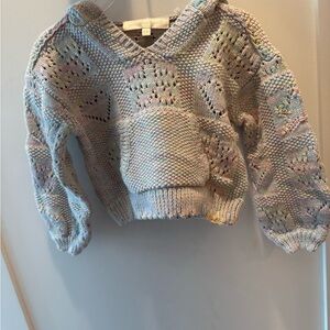 Lovedhackfancy Cozy Pastel Knit kids Sweater - size 2-3y